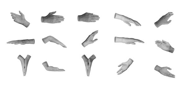 istock Grabbing, holding, taking, grasping something, hand sign isolated on white background, set 2160774054