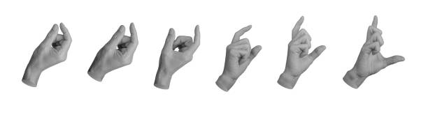 istock Showing size, holding big and small objects, things between thumb and index fingers, hand sign 2160774078