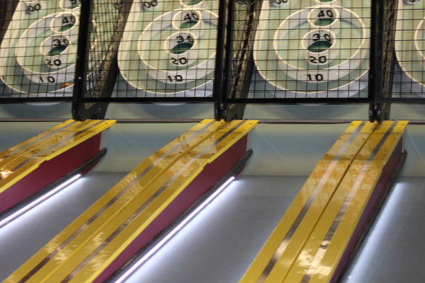 istock Arcade Amusement Center Game Skee Ball Bowling 2160774313