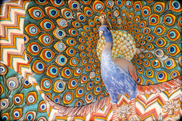 colorful mat background with texture and patterns, taken from the front position