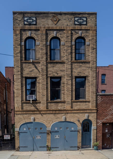 istock Yellow Brick Industrial Building in Queens 2160777207