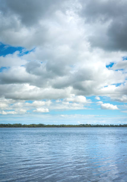 istock Summer Blue Sky Cloudscape Over Lake Michigan 2160781639