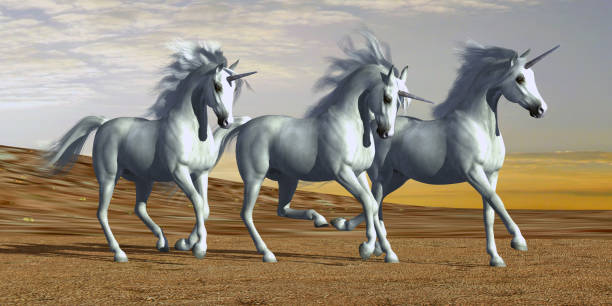 istock Unicorns at Sunrise 2160786815