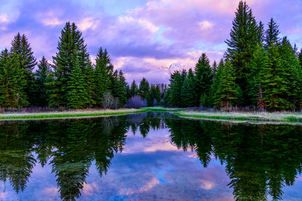 Grand Teton in the Clouds