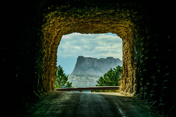 View of Mt Rushmore through Tunnel