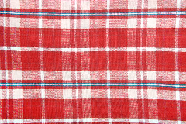 close up of the checkered and plane color background