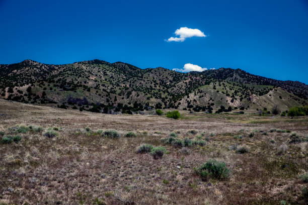 Panorama of the sublime southwestern desert, just north of Santa Fe, New Mexico.