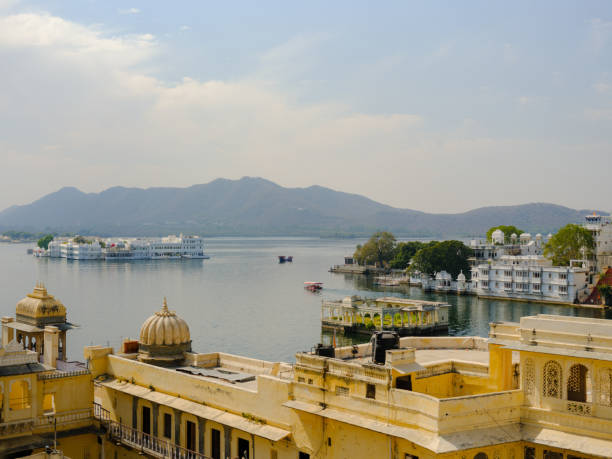 istock Udaipur architecture at Lake Pichola at sunset 2160804541