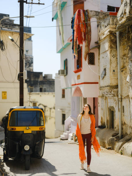 istock Woman exploring Udaipur city during trip to India 2160804639
