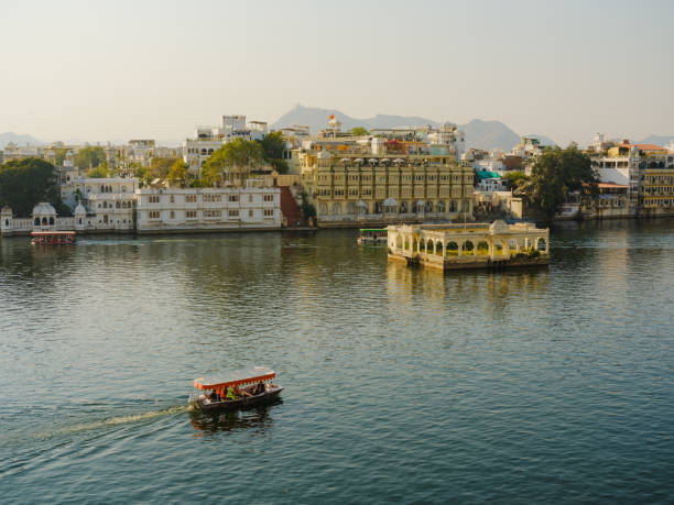 istock Boat on Pichola lake in Udaipur 2160805656