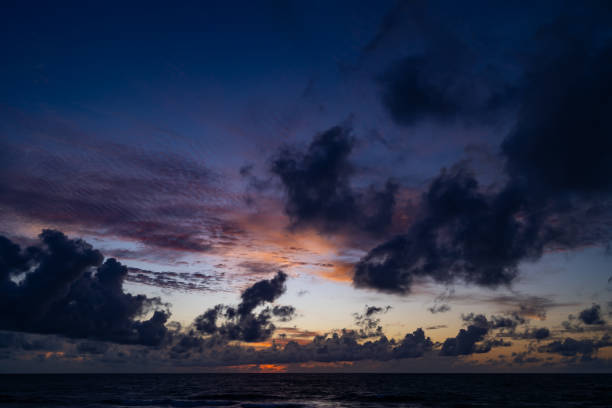 istock Nature landscape beautiful Light Sunset or sunrise over sea,Colorful clouds dramatic sky seascape,Amazing clouds and waves in sunset sky background 2160806527