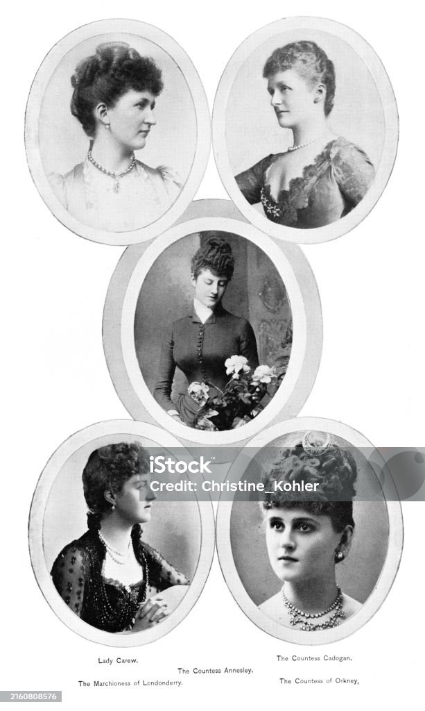 British Countesses 19th Century British History Stock Illustration ...
