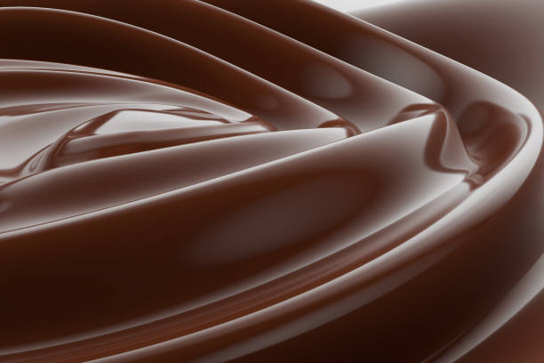 istock close up of chocolate swirl. 3d render 2160808958