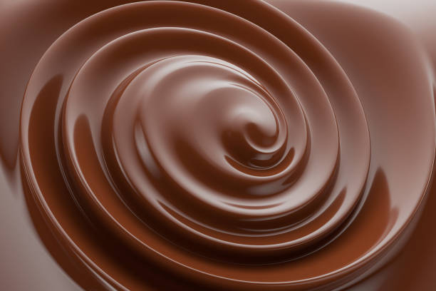 istock close up of chocolate swirl. 3d render 2160808959