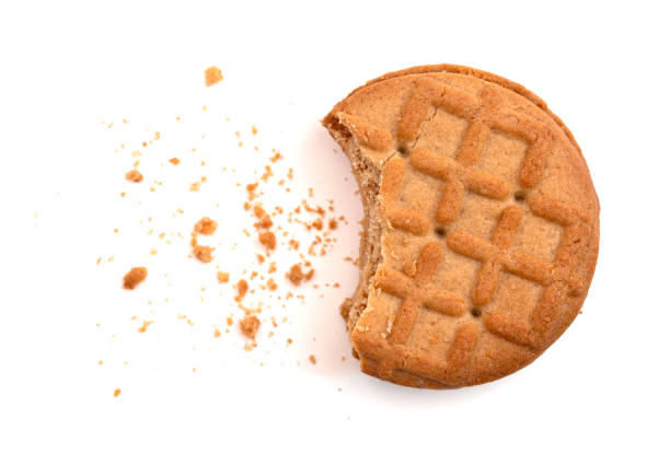 istock Round Peanut Butter Sandwhich Biscuit Cookies 2160818080