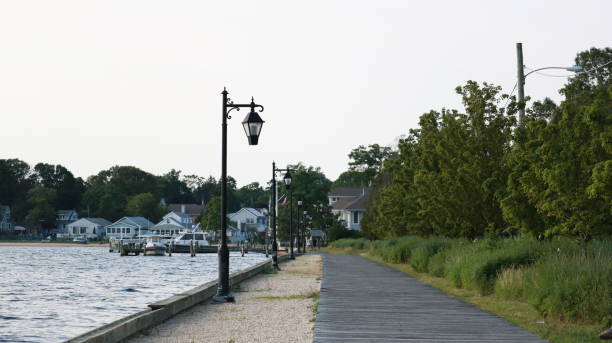istock Still Water by the boardwalk pier 2160824400