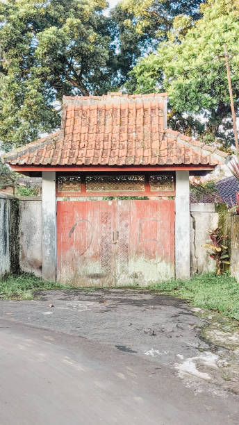 istock A vintage-styled wooden entrance gate 2160830376