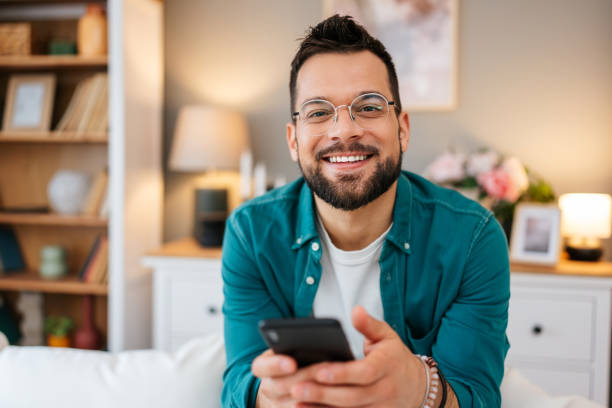 istock Handsome young man enjoying in video chat 2160838792