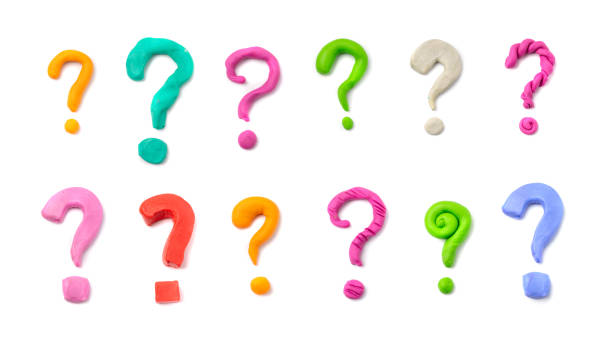 istock Plasticine question mark, modeling clay quiz symbol, clay dough ask point, faq 3d icon, problem, help sign 2160842492