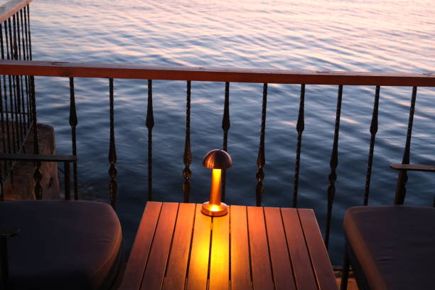istock A cafe on the beach at sunset 2160844576