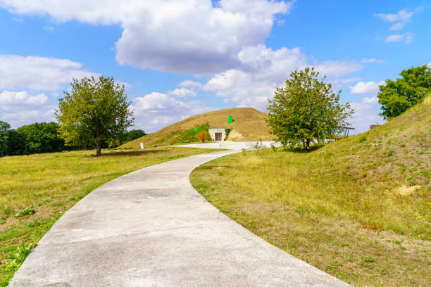 View of the Thracian Tomb of Sveshtari, ancient tomb in northeastern Bulgaria