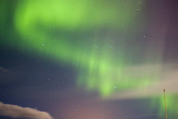 Northern lights (Aurora Borealis) in Iceland in the fall