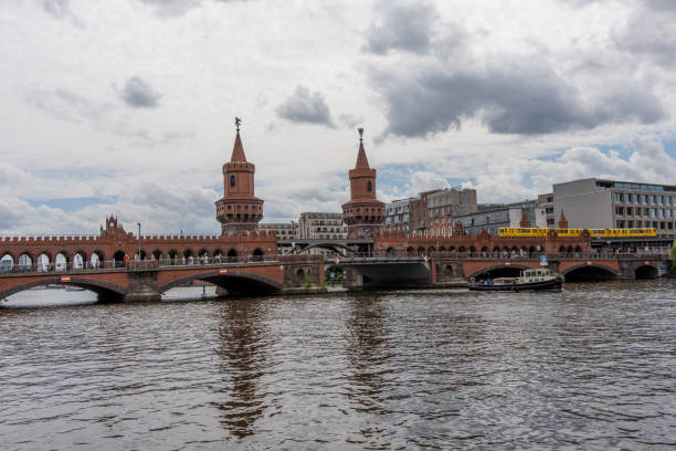 istock A bridge over a river with a city in the background 2160855846
