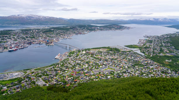 istock Aerial view of Tromso in Norway 2160856491