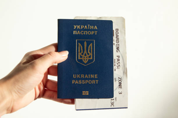 istock Blue Ukrainian passport 2160856570