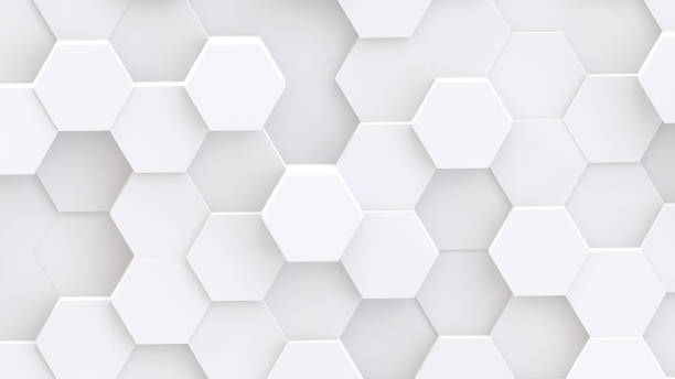 istock White hexagons geometric background, minimal honeycomb pattern wallpaper. 2160860551