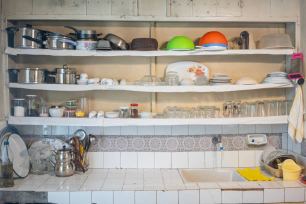 istock Old-Fashioned Domestic Kitchen Interior in village. 2160868360
