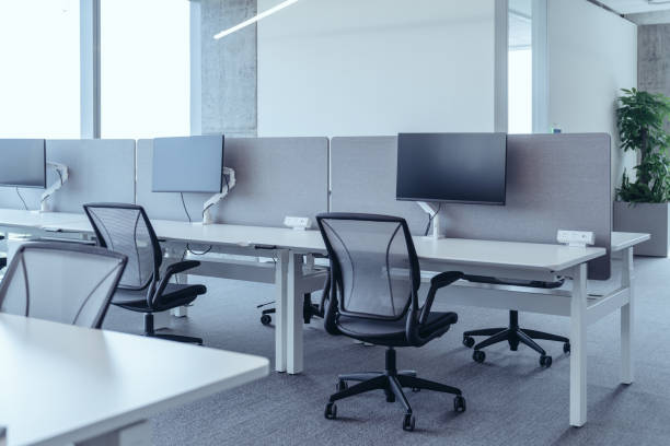 istock The modern open-plan office with a clean, organized layout. 2160869092