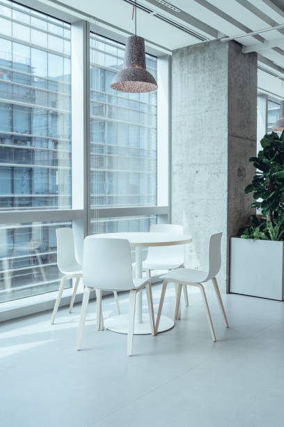 istock A modern and minimalist dining area with sleek 2160869191