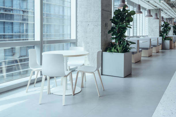 istock A modern and minimalist dining area with sleek 2160869334
