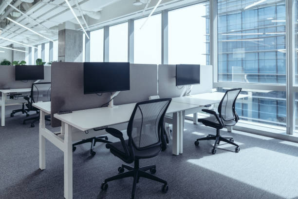 istock The modern open-plan office with a clean, organized layout. 2160871060