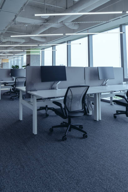 istock The modern open-plan office with a clean, organized layout. 2160871375