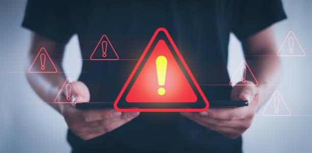 istock Malicious software, virus and cybercrime, System warning hacked alert,  cyberattack on online network, data breach, risk of website. compromised information concept. 2160881120