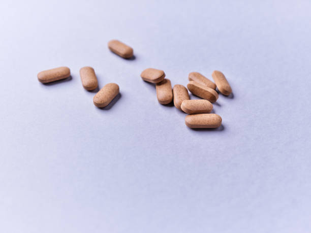 istock Ashwagandha (Withania somnifera) tablets. Bright background. Soft focus. Close up. Copy space. 2160888529