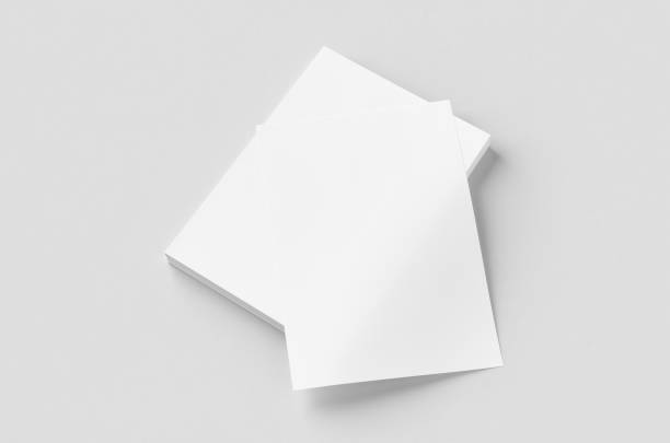 istock Cv, resume, letterhead, invoice mockup. Stack of A4 papers on a grey background. 2160888707