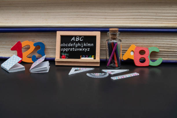 istock Old books and chalkboard. Back to school 2160890965