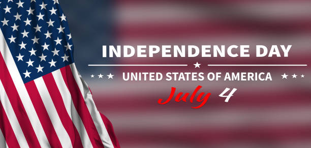 istock National American flag. US Independence day. Lettering on blurred background. 3d illustration 2160891588