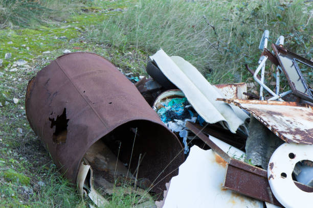 istock Piles of garbage in the forest 2160904160