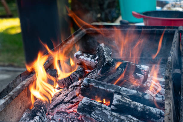 istock Barbecue Flames and Smoke 2160904281
