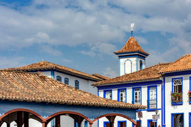 Old buildings in baroque and colonial style in the historic city of Diamantina in Minas Gerais