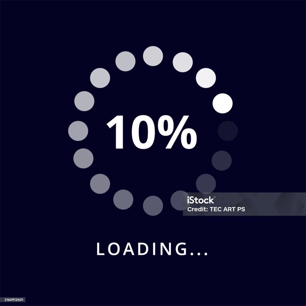 Loading Done Image Loading Progress 0 Loaded Stock Illustration - Download Image Now ...
