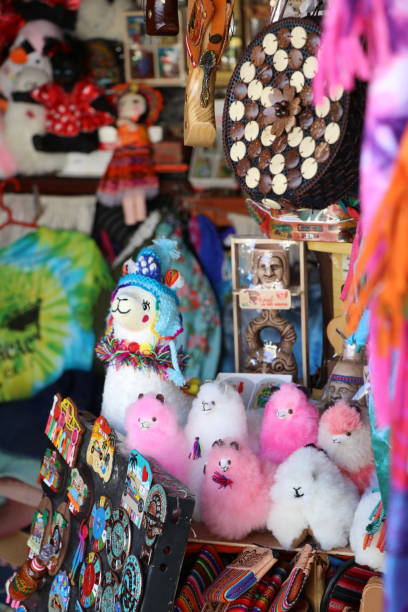 istock Llama plush in a souvenir shop - Peru 2160915884