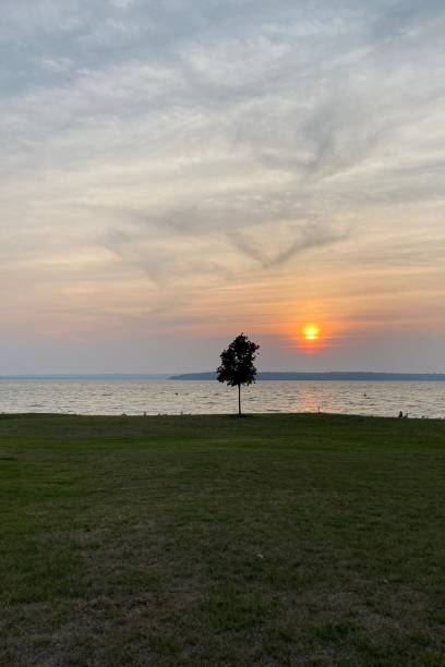 istock Sunset at Burt Lake, Michigan 2160923616