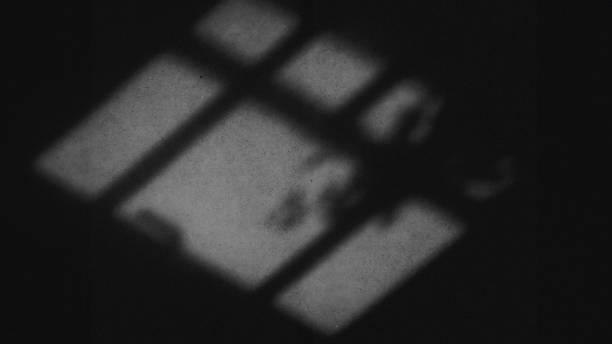 istock Window Soft Shadow Projected in Gray Scale for Minimalist Background Overlay Blend 2160925267
