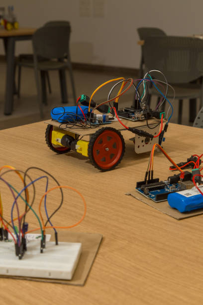istock Robots ade completely by school kids. 2160935087
