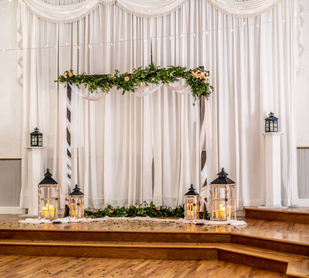 istock Wedding Venue Flowers Vines 2160939406